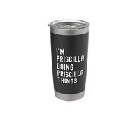 Sono Priscilla Que Fa Cose di Priscilla Bicchiere termico in acciaio inox doppia parete