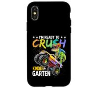 Sono pronto a distruggere il dinosauro Monster Truck Trex dell'asilo Custodia per iPhone X/XS
