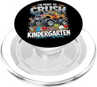 Sono pronto a schiacciare la scuola materna Monster Truck Boys School PopSockets PopGrip per MagSafe