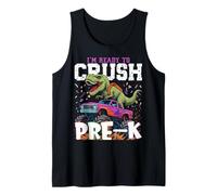 Sono Pronto a schiacciare Pre-K Crushing Truck T Rex Torna a Scuola Canotta