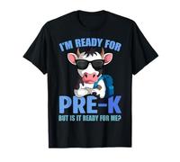 Sono pronto per il ritorno a scuola di Funny Cow Lover in età prescolare Maglietta