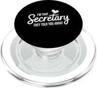 Sono quel segretario che ti hanno parlato di divertente umorismo amico PopSockets PopGrip per MagSafe