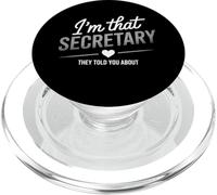 Sono quel segretario che ti hanno parlato di divertente umorismo amico PopSockets PopGrip per MagSafe