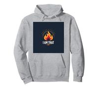 Sono Quello Che Sono: Potenziare la Fiamma dell'autoaffermazione Felpa con Cappuccio, Unisex per Adulti, Grigio Melange, XXL
