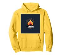 Sono Quello Che Sono: Potenziare la Fiamma dell'autoaffermazione Felpa con Cappuccio, Unisex per Adulti, Limone, S