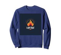 Sono Quello Che Sono: Potenziare la Fiamma dell'autoaffermazione Felpa, Unisex per Adulti, Navy, XL