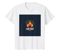 Sono Quello Che Sono: Potenziare la Fiamma dell'autoaffermazione Maglietta, Bambini, Bianco, 2 Anni