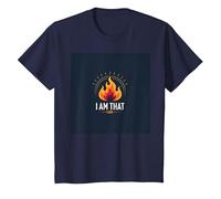 Sono Quello Che Sono: Potenziare la Fiamma dell'autoaffermazione Maglietta, Bambini, Navy, 4 Anni