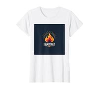 Sono Quello Che Sono: Potenziare la Fiamma dell'autoaffermazione Maglietta, Donna, Bianco, 3XL