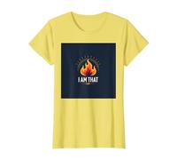 Sono Quello Che Sono: Potenziare la Fiamma dell'autoaffermazione Maglietta, Donna, Limone, XXL