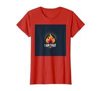 Sono Quello Che Sono: Potenziare la Fiamma dell'autoaffermazione Maglietta, Donna, Rosso, XL