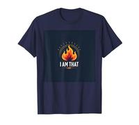 Sono Quello Che Sono: Potenziare la Fiamma dell'autoaffermazione Maglietta, Uomo, Navy, L