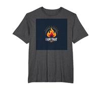 Sono Quello Che Sono: Potenziare la Fiamma dell'autoaffermazione Maglietta, Uomo Taglie Grandi, Grigio Scuro, 4X Tall