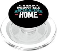 Sono qui a disagio, voglio andare Home Introverso PopSockets PopGrip per MagSafe
