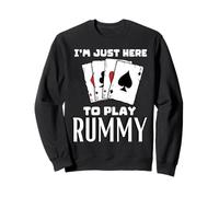 Sono Qui per Giocare a Rummy Felpa
