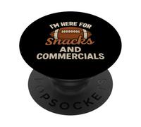 Sono qui per gli snack e gli spot pubblicitari Fantasy Football Fan PopSockets PopGrip Adesivo