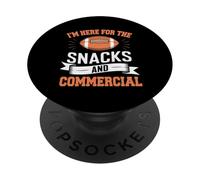 Sono qui per gli snack e gli spot pubblicitari Fantasy Football Fan PopSockets PopGrip Adesivo