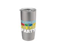 Sono Qui Per Il Blocco Partito Building Brick Builder Bicchiere termico in acciaio inox doppia parete