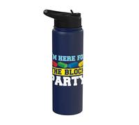 Sono Qui Per Il Blocco Partito Building Brick Builder Stainless Steel Insulated Water Bottle
