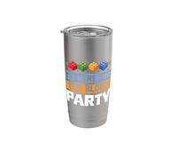 Sono qui per il Block Party Brick Builder Block Christmas Bicchiere termico in acciaio inox doppia parete