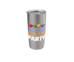 Sono qui per il Block Party Brick Builder Block Christmas Bicchiere termico in acciaio inox doppia parete
