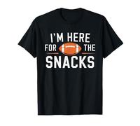 Sono Qui per Il Giorno della Partita dei Tifosi di Fantasy Football Snacks Maglietta