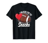 Sono Qui per Il Giorno della Partita dei Tifosi di Fantasy Football Snacks Maglietta