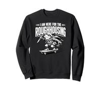 Sono Qui per Il rospo Rogue Divertente sullo Skateboard Felpa