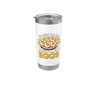 Sono qui per la cena di buon Ringraziamento di The Deviled Egg Bicchiere termico in acciaio inox doppia parete