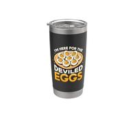Sono qui per la cena di buon Ringraziamento di The Deviled Egg Bicchiere termico in acciaio inox doppia parete