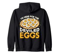 Sono Qui per la Cena di Buon Ringraziamento di The Deviled Egg Felpa con Cappuccio