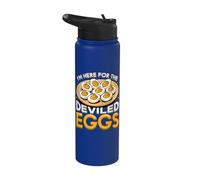 Sono qui per la cena di buon Ringraziamento di The Deviled Egg Stainless Steel Insulated Water Bottle