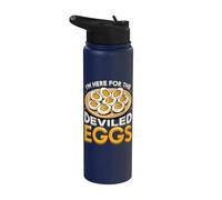 Sono qui per la cena di buon Ringraziamento di The Deviled Egg Stainless Steel Insulated Water Bottle