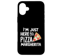 Sono qui per la Pizza Margherita Pizzeria Italiana Pomodoro Custodia per iPhone 16 Plus