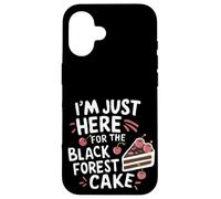 Sono qui per la torta della Foresta Nera Pasticcere Tedesco Custodia per iPhone 16