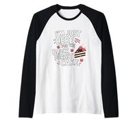 Sono Qui per la Torta della Foresta Nera Pasticcere Tedesco Maglia con Maniche Raglan