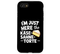 Sono qui per la torta di formaggio tedesco Käse Sahne Torte Custodia per iPhone SE (2020) / 7/8