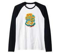 Sono Qui per Le Uova alla diavola Divertente Cibo del Ringraziamento Maglia con Maniche Raglan