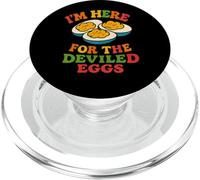 Sono qui per le uova alla diavola divertente cibo del Ringraziamento PopSockets PopGrip per MagSafe