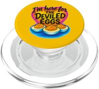 Sono qui per le uova alla diavola divertente cibo del Ringraziamento PopSockets PopGrip per MagSafe