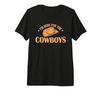 Sono Qui per Lo Stato Cowboys degli Stati Uniti Texas Maglietta Premium