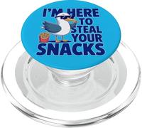Sono qui per rubare i tuoi snack gabbiano eccentrico PopSockets PopGrip per MagSafe