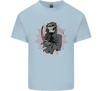 Sono Qui Per Te T-Shirt Grim Reaper Skull Diavolo Per Bambini