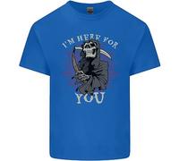 Sono Qui Per Te T-Shirt Grim Reaper Skull Diavolo Per Bambini