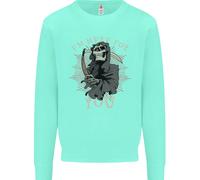 Sono Qui Per Te Teschio Grim Reaper Diavolo Felpa Per Bambini