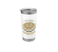 Sono qui per The Deviled Egg Foodie Buon Ringraziamento Bicchiere termico in acciaio inox doppia parete