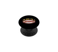 Sono qui per un vincitore del gioco d'azzardo di Las Vegas di Jackpot Casino PopSockets PopGrip Adesivo