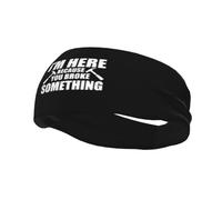 Sono qui perché hai qualcosa, fasce antisudore elasticizzate per uomo e donna, per corsa, yoga, palestra e sport.