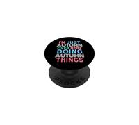 Sono qui solo Autumn Over Ding Autumn Things Name PopSockets PopGrip Adesivo