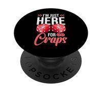 Sono Qui Solo Per Craps Gioco D'azzardo Casino PopSockets PopGrip Adesivo